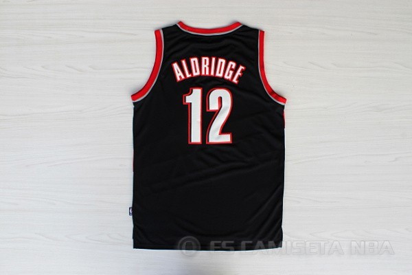 Camiseta Aldridge #12 Portland Trail Blazers Negro - Haga un click en la imagen para cerrar